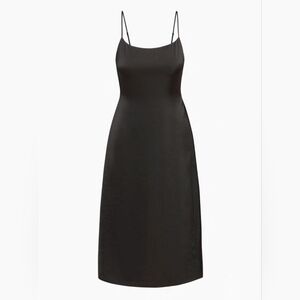 NEW Aritzia Wilfred Affogato Satin Midi Dress